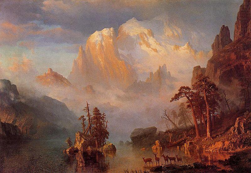 Albert Bierstadt Rocky Mountains china oil painting image